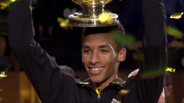 Finale, F. Auger Aliassime (CAN) - H. Rune (DAN) (6-3, 7-5): le Canadien remporte son 4e titre de la saison