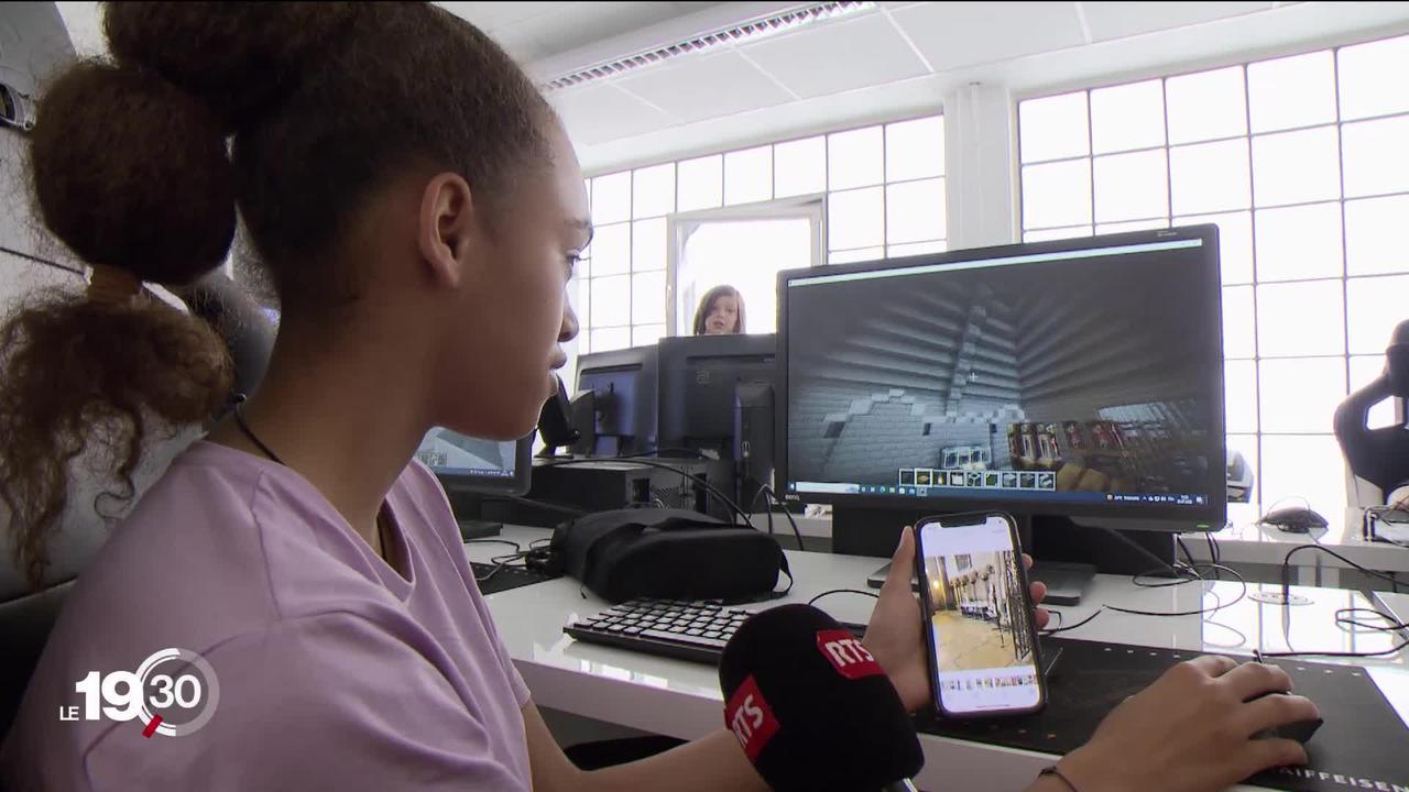 De jeunes Fribourgeois deviennent des bâtisseurs en herbe grâce au jeu vidéo Minecraft