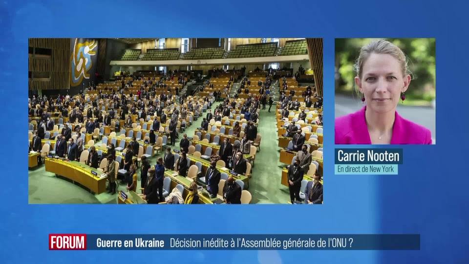 Réunie en session extraordinaire, l’ONU appelle à l’arrêt immédiat des combats en Ukraine