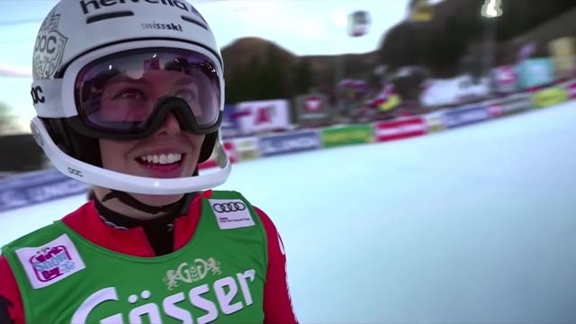 Semmering (AUT), slalom dames, 1re manche: Michelle Gisin (SUI) au départ
