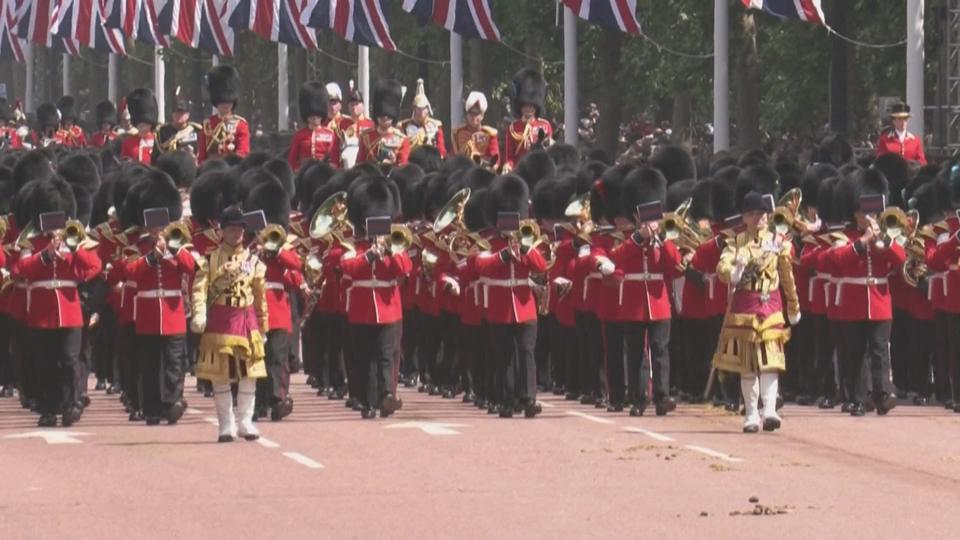 La parade militaire pour le jubilé de platine d'Elizabeth II