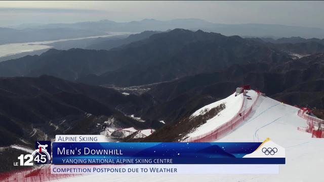 JO de Pékin: l'épreuve de descente messieurs prévue ce matin est reportée pour cause de vents forts