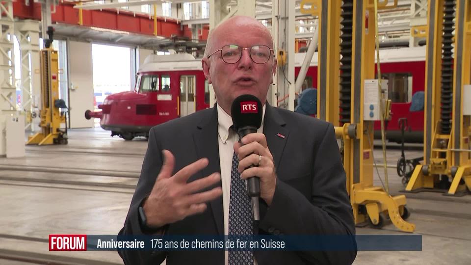 La Suisse fête le 175e anniversaire de son exploitation du rail: interview de Vincent Ducrot