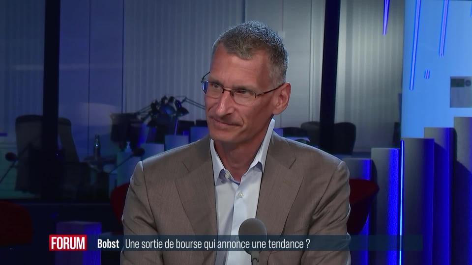 L'entreprise Bobst annonce sa sortie de la bourse suisse: interview de Jérôme Schupp