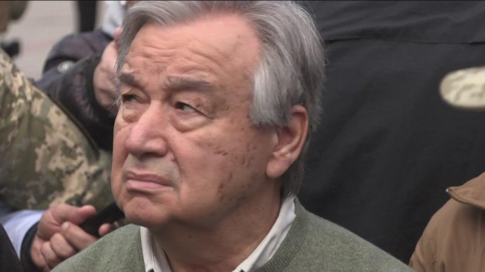 Antonio Guterres en visite en Ukraine