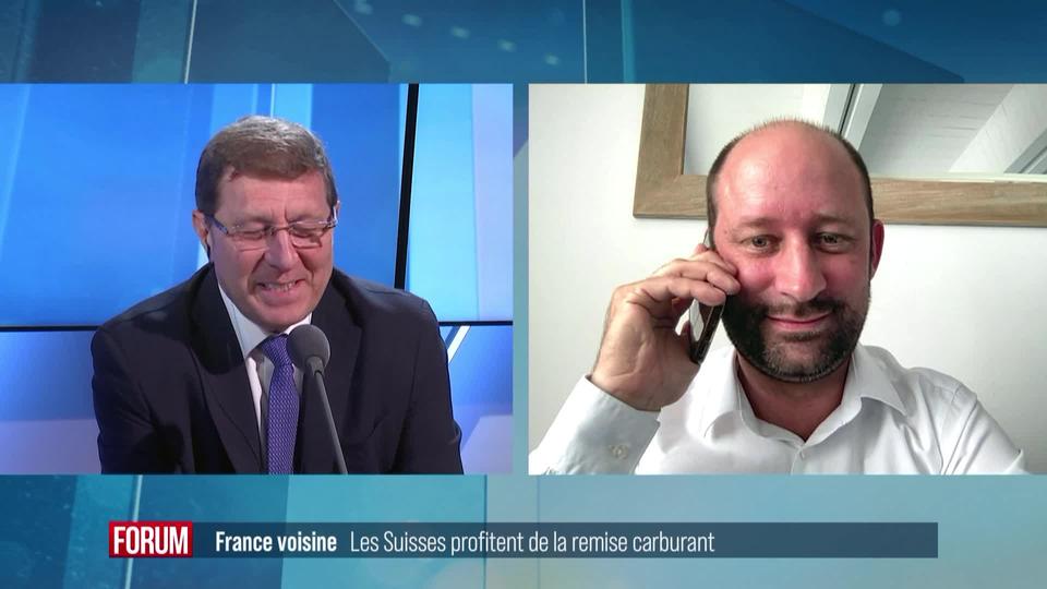 Les Suisses profitent de la remise de 18 centimes sur le carburant en France: débat entre Loïc Hervé et Mauro Poggia