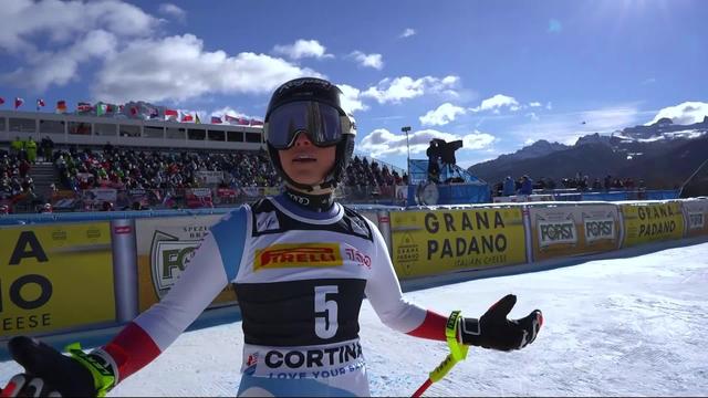 Cortina (ITA), descente dames: Lara Gut-Behrami (SUI) moins rapide qu'à son habitude