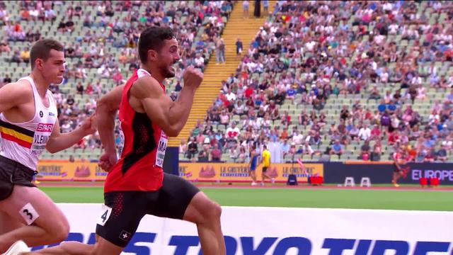 Athlétisme, 100m : Pascal Mancini (SUI) remporte sa série et se hisse en demi-finales