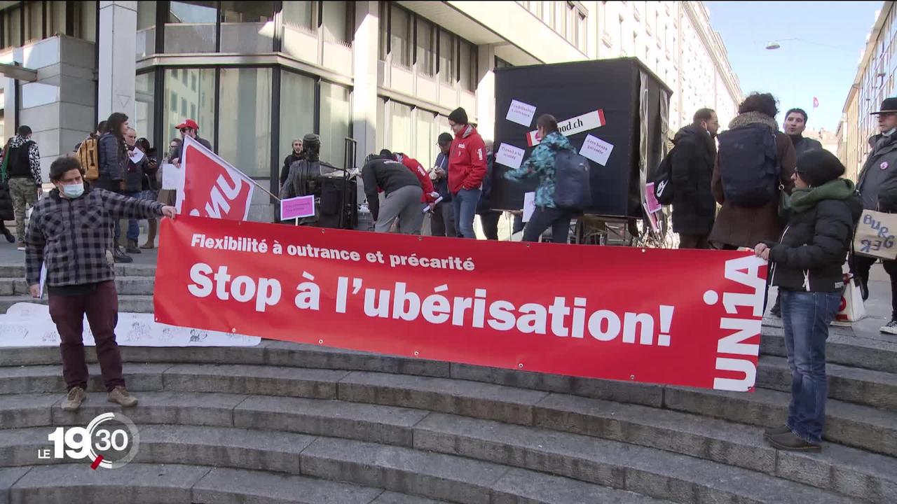 Les livreurs de Smood manifestent à Genève pour de meilleures conditions de travail