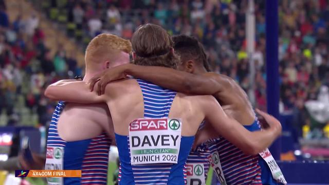 Athlétisme, 4 x 400m messieurs: les Britanniques décrochent le titre européen