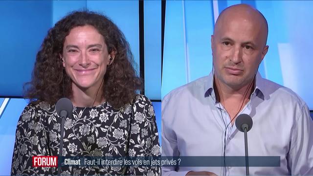 Climat: faut-il interdire les vols en jets privés? Débat entre Isabelle Pasquier-Eichenberger et Charles Hergott