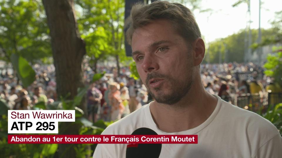 US Open: "C'était trop risqué de continuer... J'aime encore ce que je fais" (Stan Wawrinka)