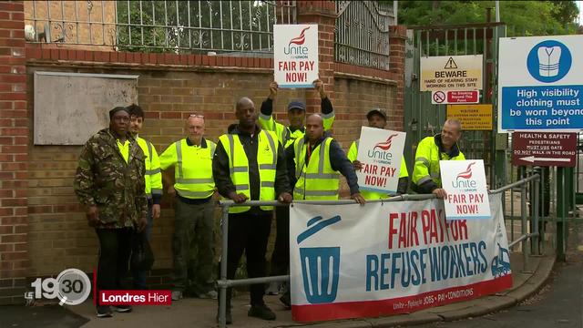 Face à l'inflation, les éboueurs sont en grève dans l'est de Londres