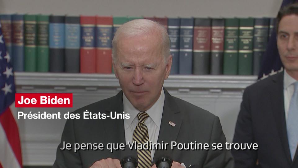 Joe Biden: "Vladimir Poutine se trouve dans une situation incroyablement difficile"