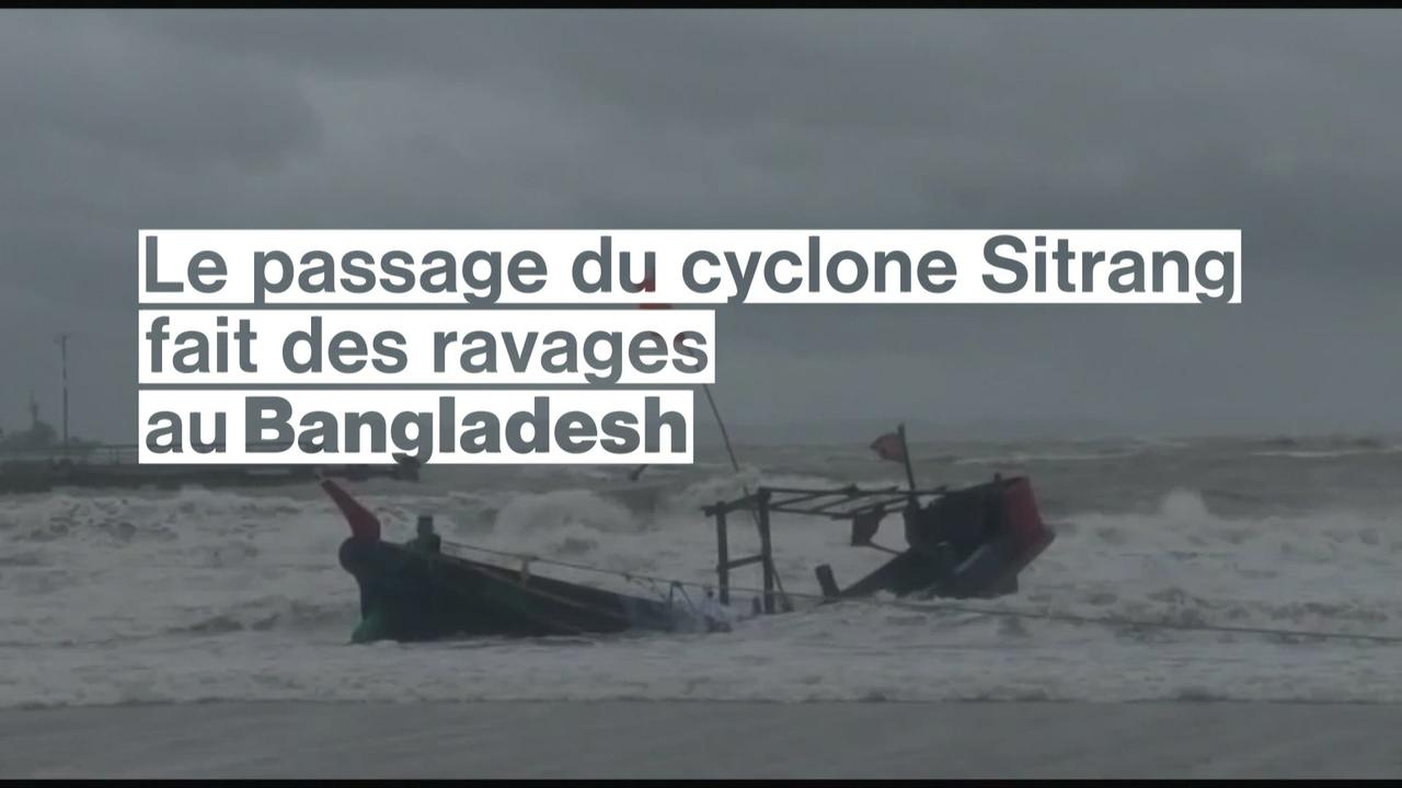 Le passage du cyclone Sitrang fait des ravages au Bangladesh
