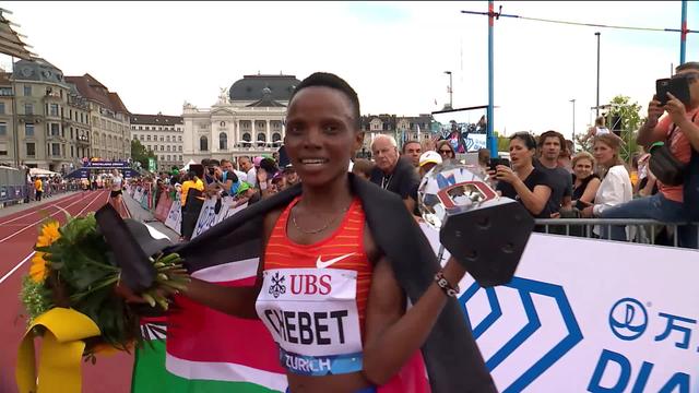 Weltklasse Zürich, 5000m dames: Beatrice Chebet s’impose en 14’31’’03