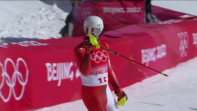 Slalom messieurs, 2e manche: Daniel Yule (SUI) finit à la 6e place