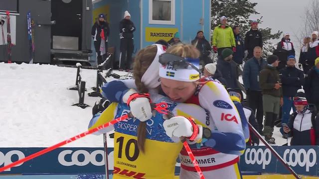 Lillehammer (NOR), sprint libre dames: Ribom (SWE) s'impose devant Dahlqvist (SWE) 2e et Weng (NOR) 3e
