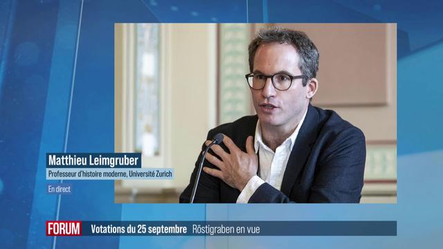 Röstigraben en vue pour les votations du 25 septembre: interview de Matthieu Leimgruber