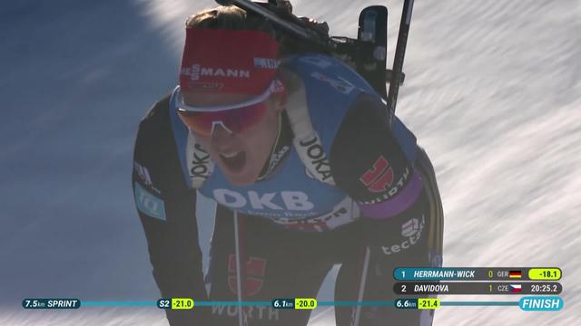 Hochfilzen (AUT), sprint dames: victoire de Denise Herrmann-Wick (GER)