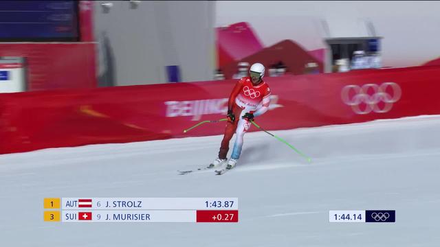 Combiné messieurs, descente: le meilleur Suisse Justin Murisier est 7ème à 1 seconde