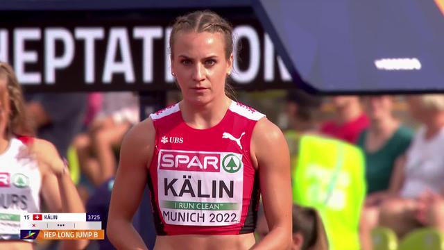 Athlétisme, heptathlon: Annik Kälin (SUI) bat son record du saut en longueur