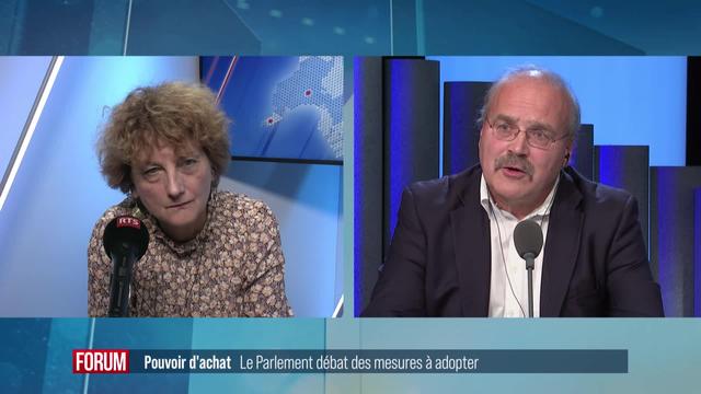 Le parlement débat des mesures à prendre quant au pouvoir d’achat: débat entre Marianne Maret et Philippe Bauer