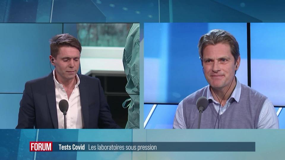 Les laboratoires sous pressions à cause du grand nombre de tests Covid: interview de Nicolas Vuillemier