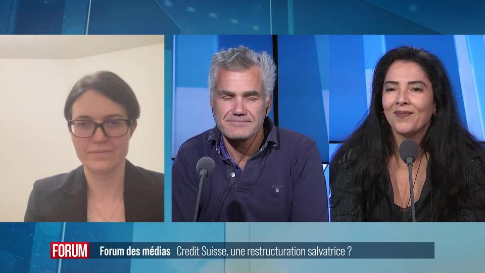 Forum des médias - Son plan de restructuration va-t-il sauver Crédit Suisse ?