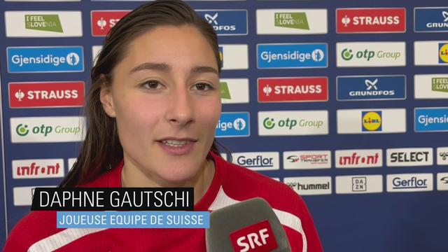 Handball - Euro dames 2022: Daphne Gautschi à l'interview après la défaite 38-21 contre la Norvège