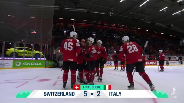 Groupe A, Suisse - Italie (5-2): bonne entrée en lice de la Suisse