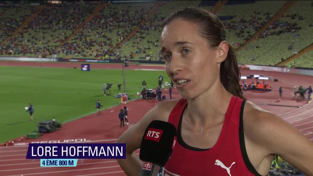 Finale, 800m dames: interview de Lore Hoffmann (SUI)