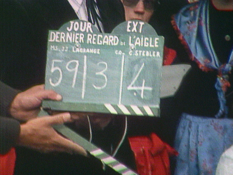 Tournage du Dernier regard de l'aigle.