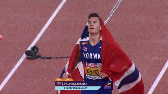 Athlétisme, 1500m messieurs, finale: Jakob Ingebrigsten (NOR), roi du demi-fond, réalise le doublé après le 5000m