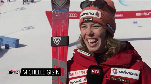 Courchevel (FRA), Géant dames, 1re manche: interview de Gisin (SUI)