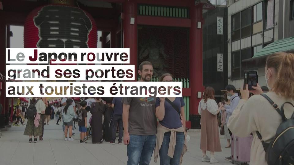 Le Japon rouvre grand ses portes aux touristes étrangers