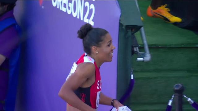 Eugene (USA), 200m dames, 1-2 finales: Kambundji (SUI) file en finale avec un nouveau record national