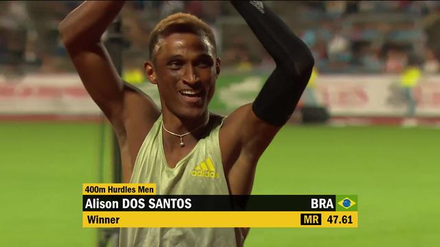 Bellinzone, 400m haies messieurs: record du meeting pour Dos Santos (BRA)