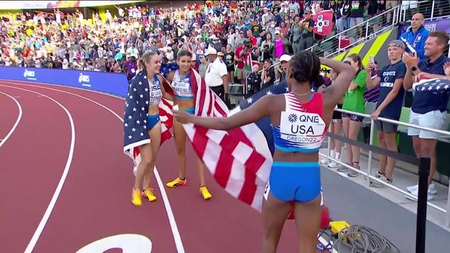 Eugene (USA), finale 4x100m féminin: les américaines l'emportent, la Suisse 7e
