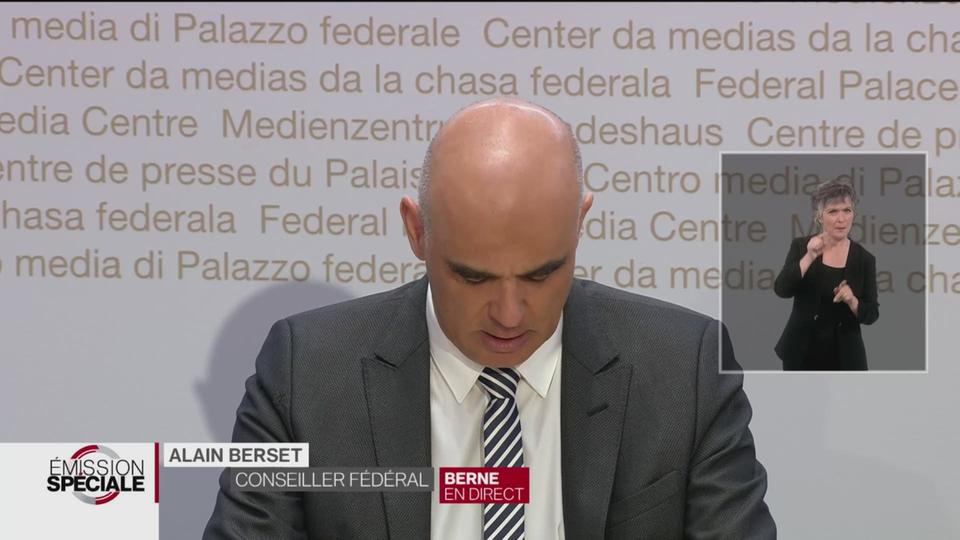 L'intervention d'Alain Berset lors de la conférence de presse du 2 février