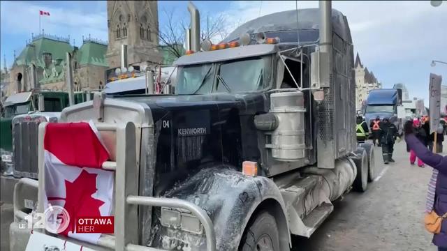 Au Canada, mouvement de colère des camionneurs contre les mesures sanitaires