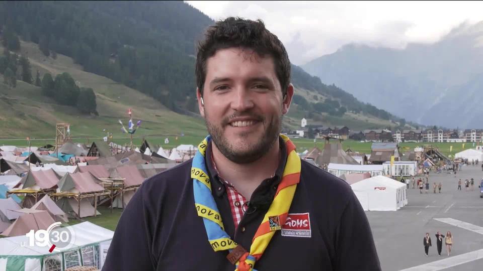 Samuel Hofmann, directeur de l’office du tourisme d’Obergoms (VS), évoque le caractère exceptionnel du camp fédéral de scoutisme