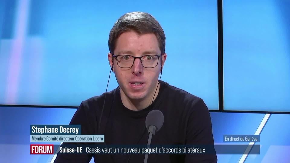 Ignazio Cassis veut un nouveau paquet d’accords bilatéraux avec l’UE: interview de Stéphane Decrey (vidéo)