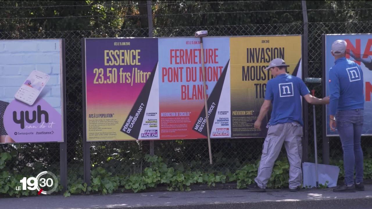 Le financement par la Ville de Genève d’affiches des activistes pour le climat d’Extinction Rebellion divise