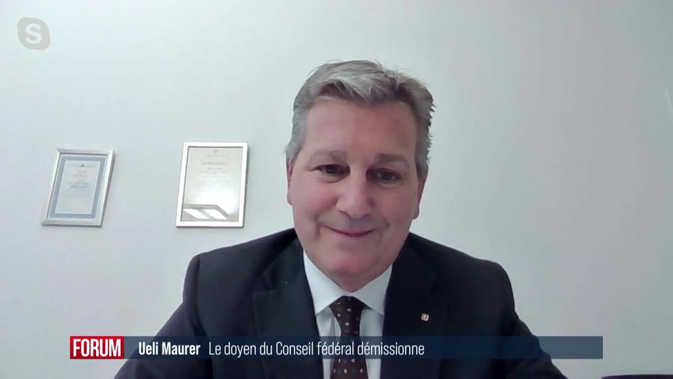 Le doyen du Conseil fédéral Ueli Maurer démissionne: interview de Marco Chiesa