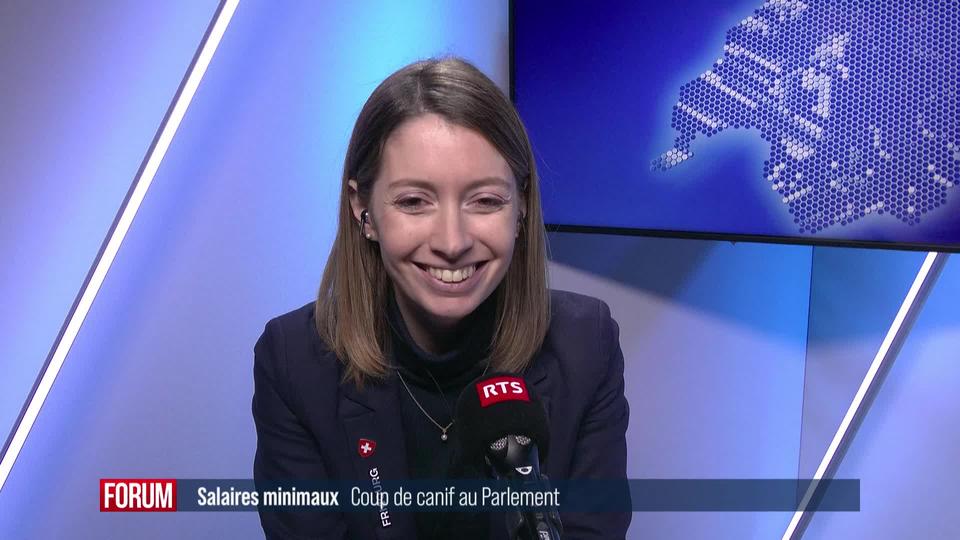 Motion sur les salaires minimaux : la réaction de Johanna Gapany