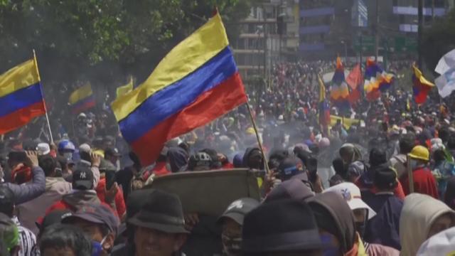 Des milliers de manifestants indigènes dans la rue en Équateur