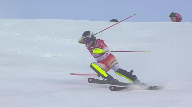 Levi (FIN), slalom dames, 2e manche: Nicole Good (SUI)