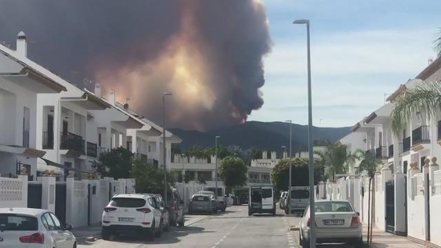 Violent incendie dans le sud de l'Espagne, 2000 personnes évacuées