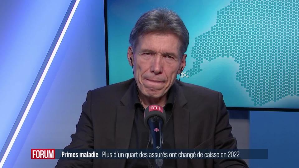 Plus d'un quart des assurés ont changé de caisse maladie en 2022: interview de Felix Schneuwly